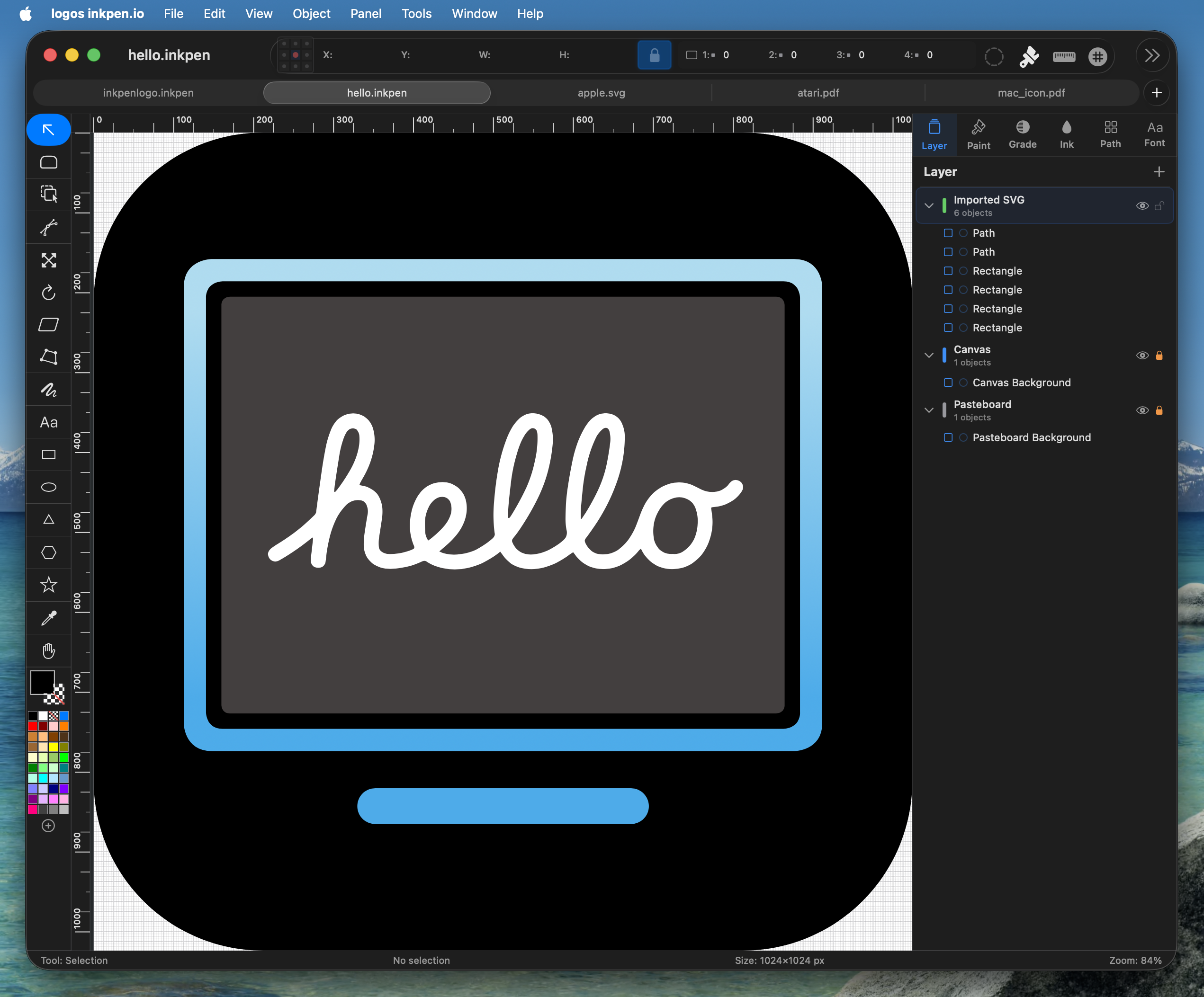 InkPen Hello Screenshot